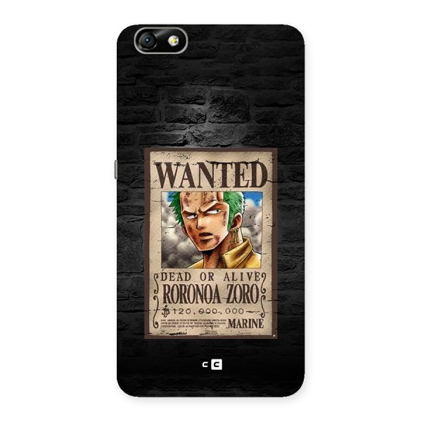 Zoro Wanted Back Case for Honor 4X