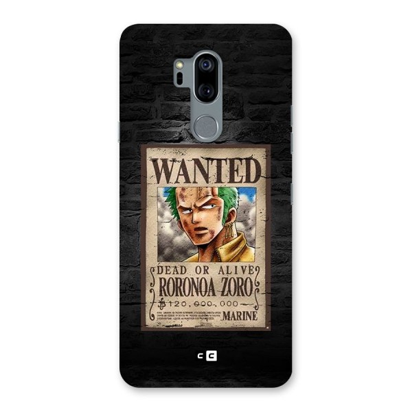 Zoro Wanted Back Case for LG G7