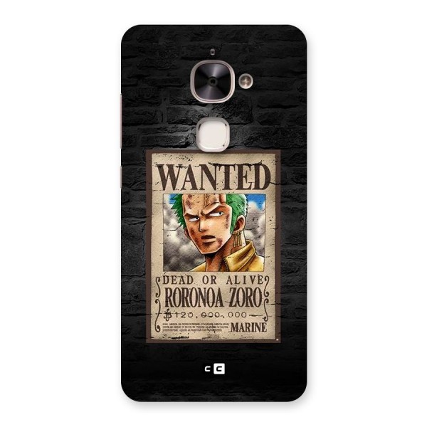 Zoro Wanted Back Case for Le 2