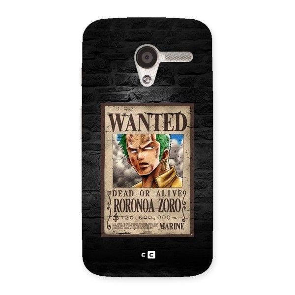 Zoro Wanted Back Case for Moto X