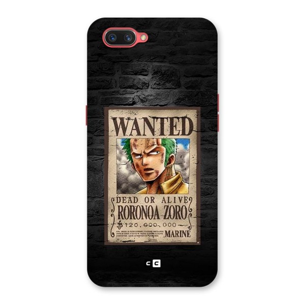 Zoro Wanted Back Case for Oppo A3s