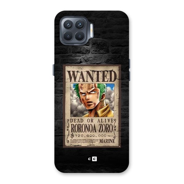 Zoro Wanted Back Case for Oppo F17 Pro