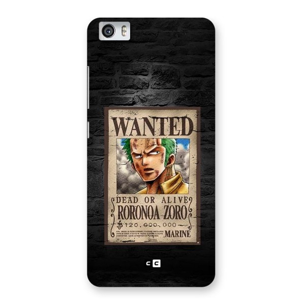 Zoro Wanted Back Case for Redmi Mi 5