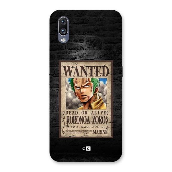 Zoro Wanted Back Case for Vivo NEX