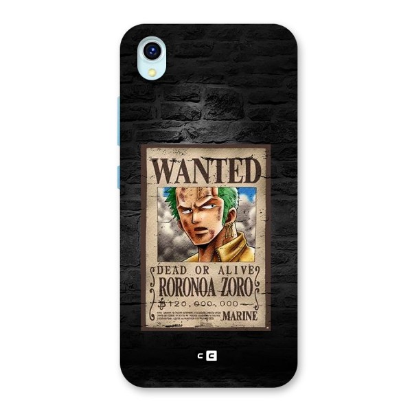 Zoro Wanted Back Case for Vivo Y1s