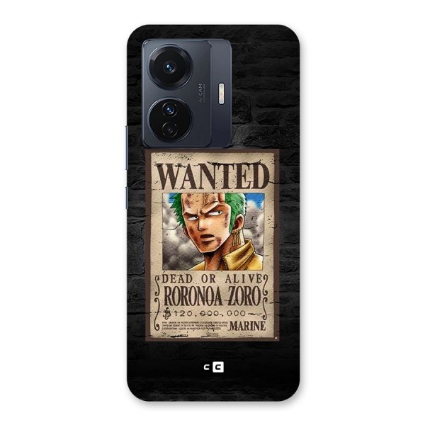 Zoro Wanted Back Case for Vivo iQOO Z6 Pro