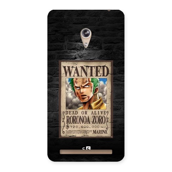 Zoro Wanted Back Case for Zenfone 6