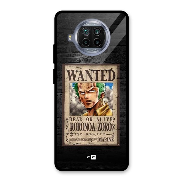 Zoro Wanted Glass Back Case for Mi 10i