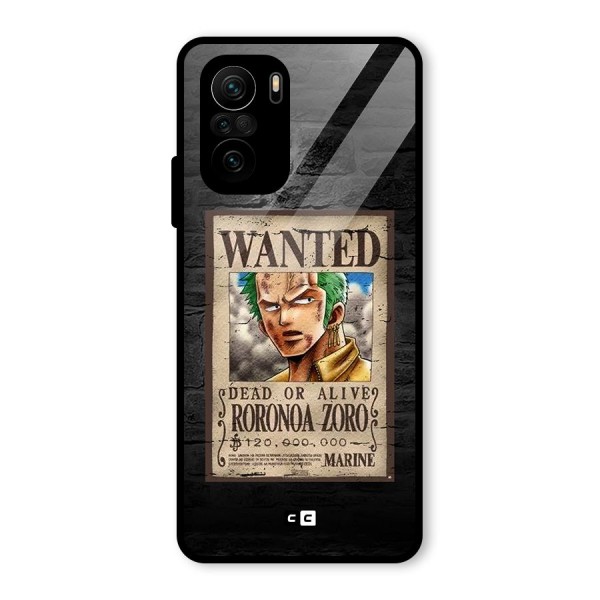 Zoro Wanted Glass Back Case for Mi 11x