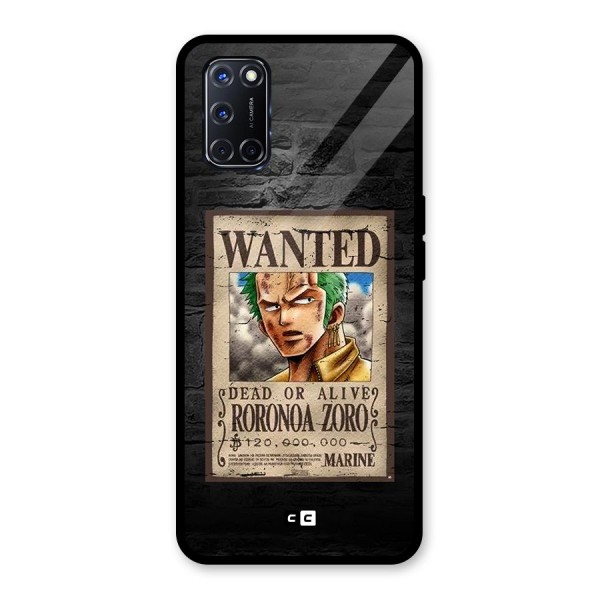 Zoro Wanted Glass Back Case for Oppo A52