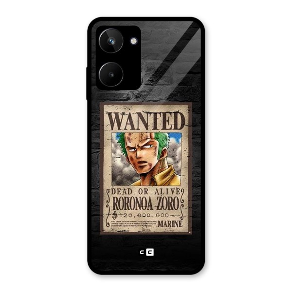 Zoro Wanted Glass Back Case for Realme 10