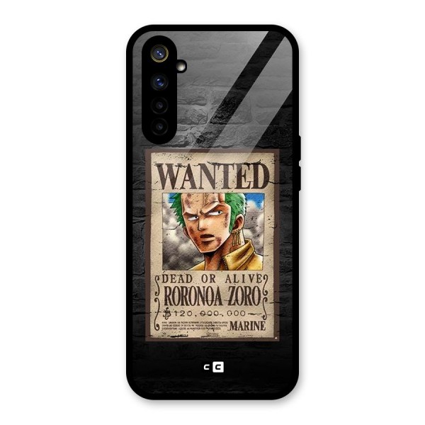 Zoro Wanted Glass Back Case for Realme 6i