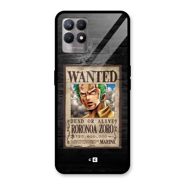 Zoro Wanted Glass Back Case for Realme 8i