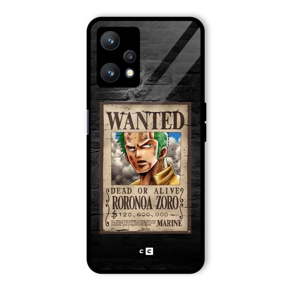 Zoro Wanted Glass Back Case for Realme 9 Pro 5G