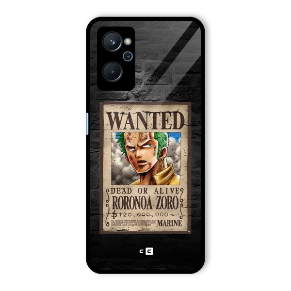 Zoro Wanted Glass Back Case for Realme 9i