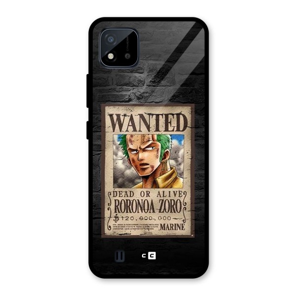 Zoro Wanted Glass Back Case for Realme C11 2021