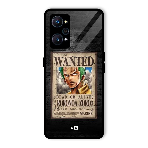 Zoro Wanted Glass Back Case for Realme GT 2