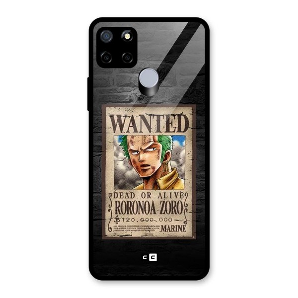 Zoro Wanted Glass Back Case for Realme Narzo 20