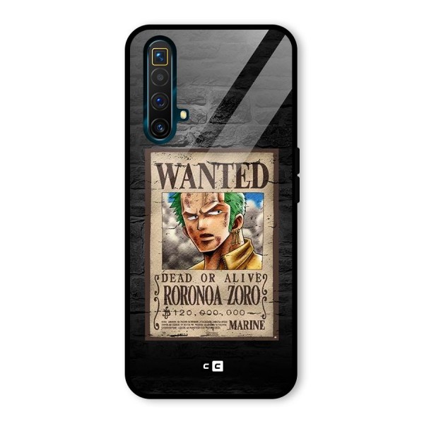 Zoro Wanted Glass Back Case for Realme X3 SuperZoom