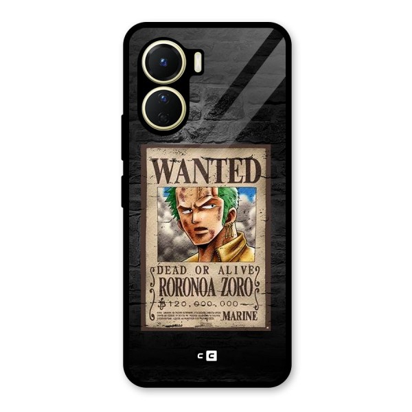 Zoro Wanted Glass Back Case for Vivo Y56