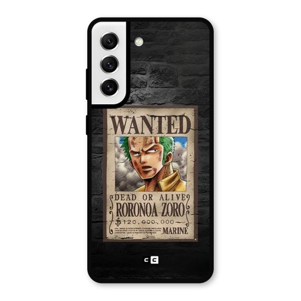 Zoro Wanted Metal Back Case for Galaxy S21 FE 5G