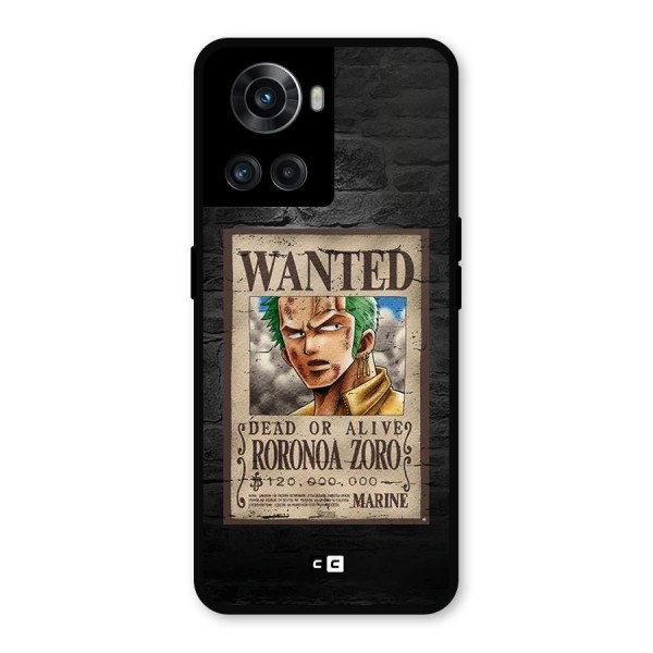 Zoro Wanted Metal Back Case for OnePlus 10R