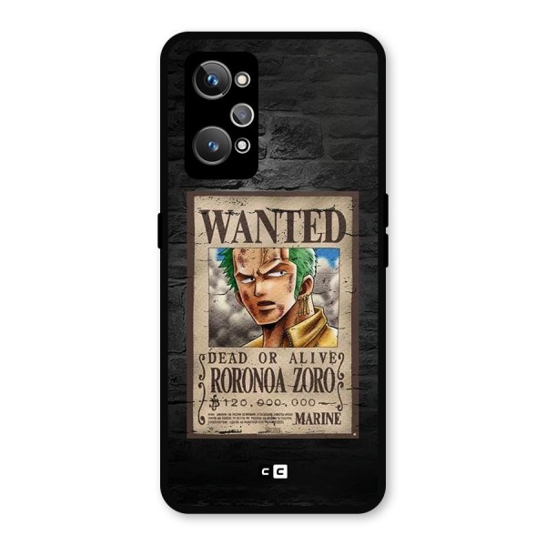 Zoro Wanted Metal Back Case for Realme GT 2