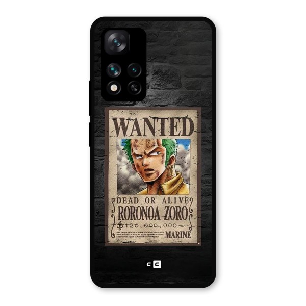 Zoro Wanted Metal Back Case for Xiaomi 11i 5G