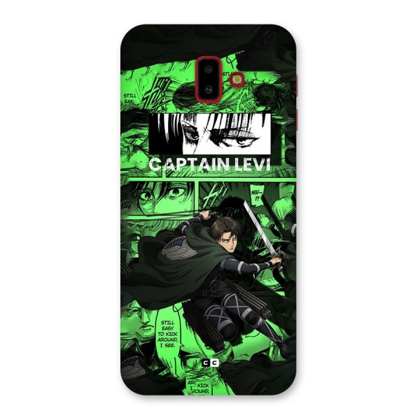 captain Levi Stance Back Case for Galaxy J6 Plus