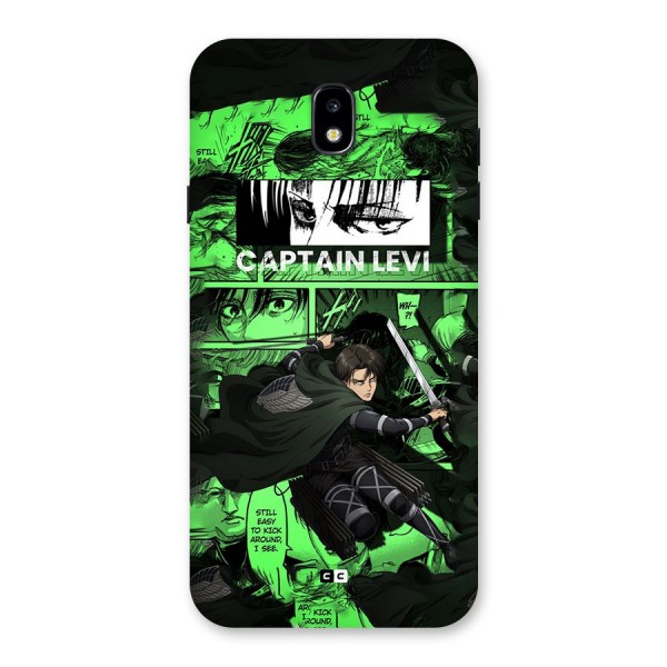 captain Levi Stance Back Case for Galaxy J7 Pro