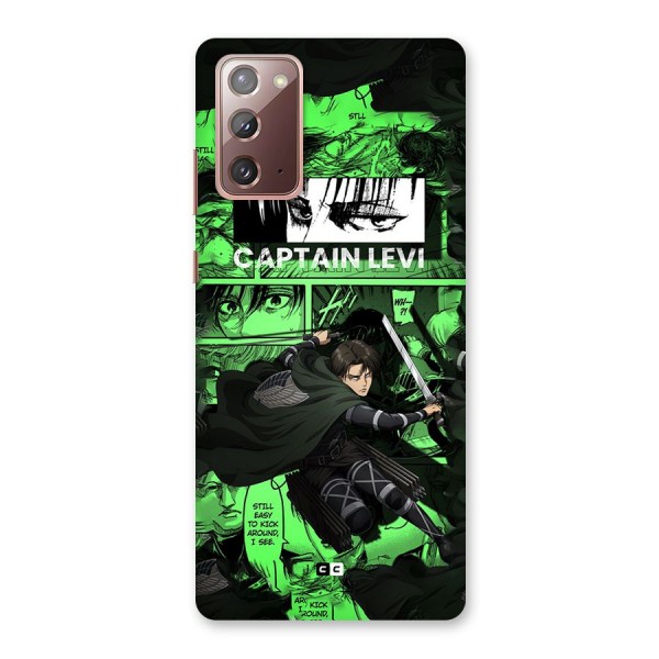 captain Levi Stance Back Case for Galaxy Note 20