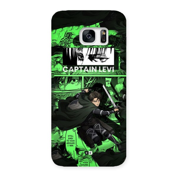 captain Levi Stance Back Case for Galaxy S7 Edge