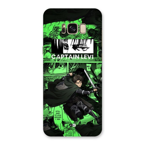 captain Levi Stance Back Case for Galaxy S8 Plus