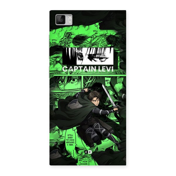 captain Levi Stance Back Case for Mi3