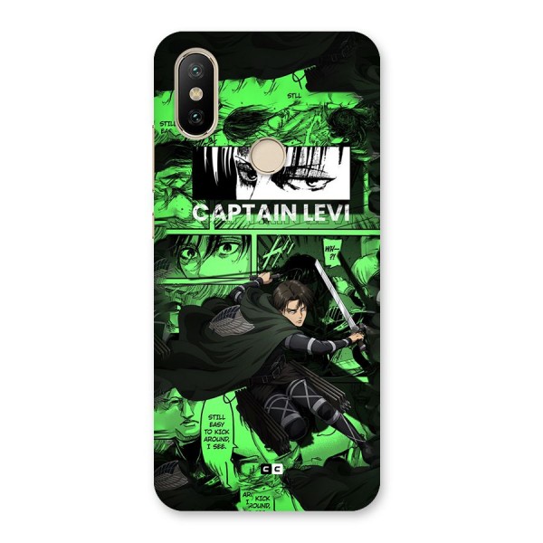 captain Levi Stance Back Case for Mi A2