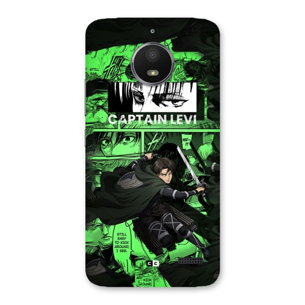 captain Levi Stance Back Case for Moto E4