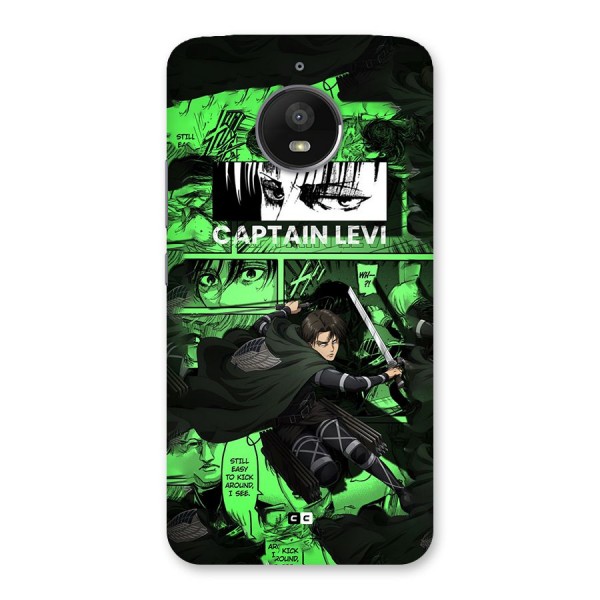 captain Levi Stance Back Case for Moto E4 Plus