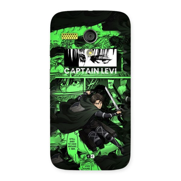 captain Levi Stance Back Case for Moto G