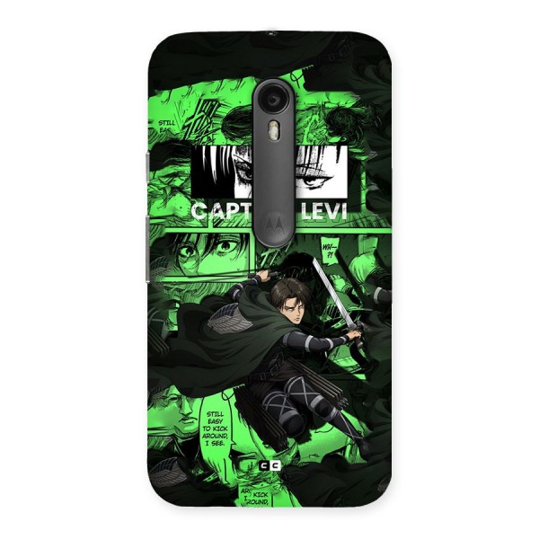 captain Levi Stance Back Case for Moto G3