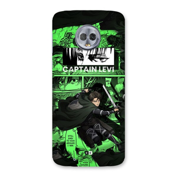 captain Levi Stance Back Case for Moto G6