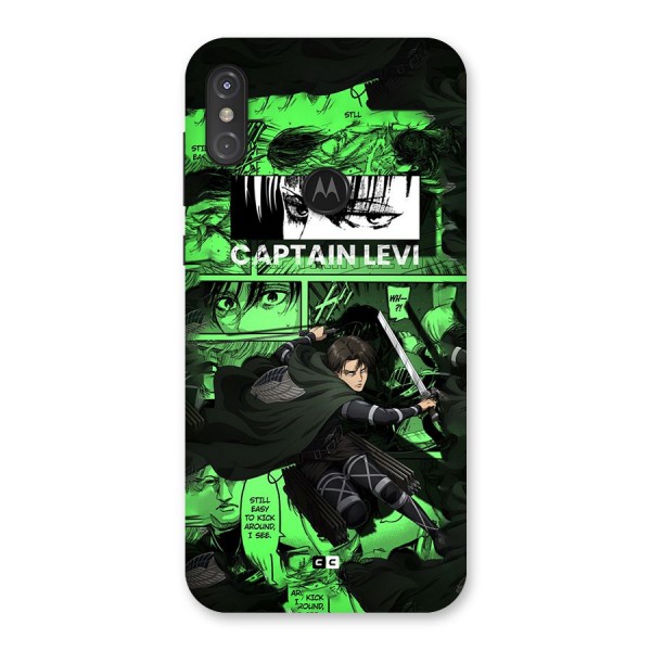 captain Levi Stance Back Case for Motorola One Power