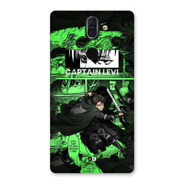 captain Levi Stance Back Case for Nokia 8 Sirocco