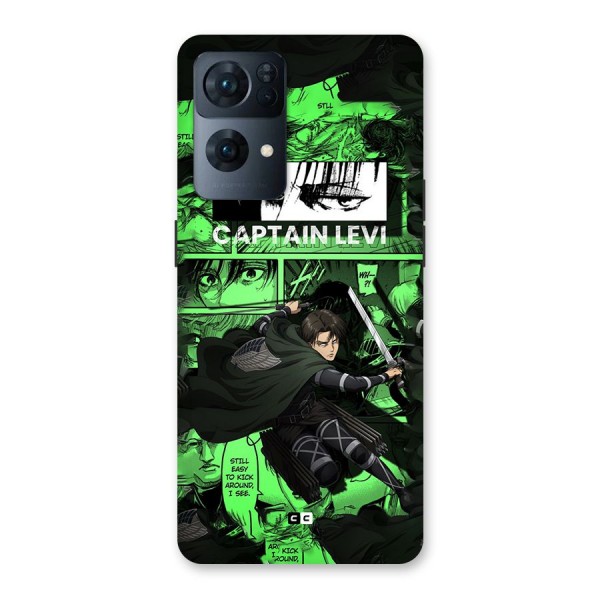 captain Levi Stance Back Case for Oppo Reno7 Pro 5G