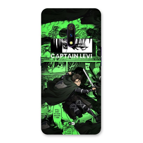 captain Levi Stance Back Case for Realme X