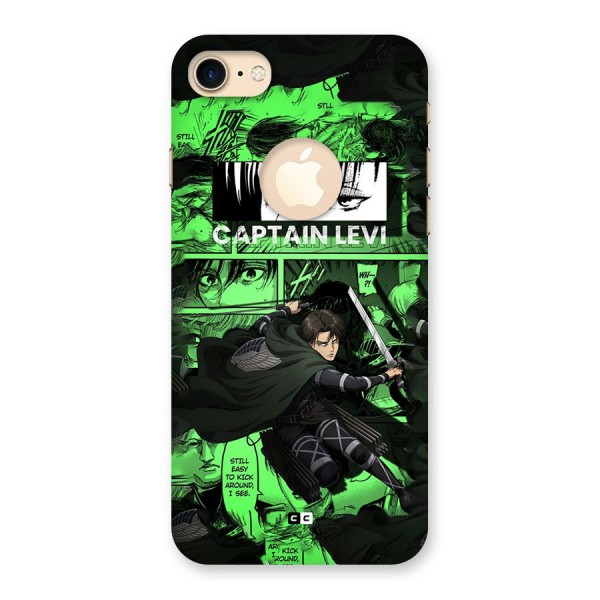 captain Levi Stance Back Case for iPhone 8 Logo Cut