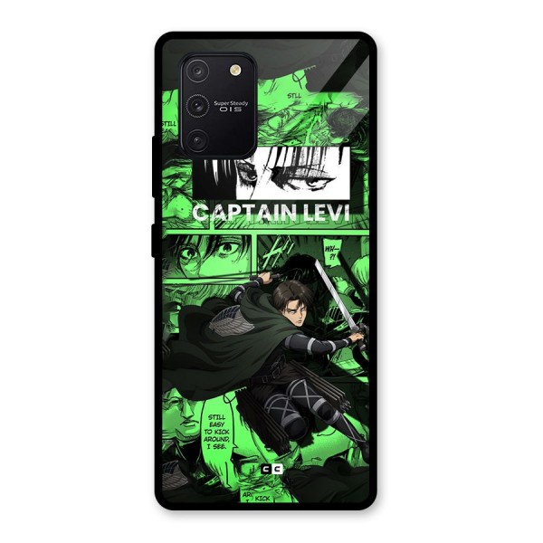 captain Levi Stance Glass Back Case for Galaxy S10 Lite