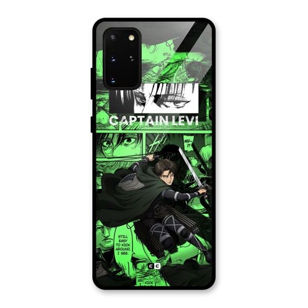 captain Levi Stance Glass Back Case for Galaxy S20 Plus