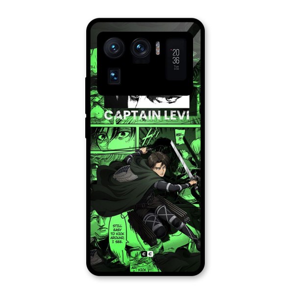 captain Levi Stance Glass Back Case for Mi 11 Ultra