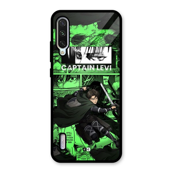 captain Levi Stance Glass Back Case for Mi A3