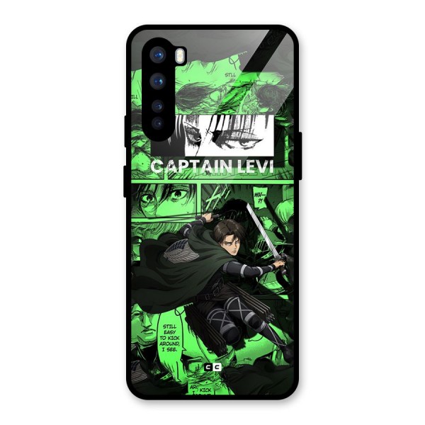 captain Levi Stance Glass Back Case for OnePlus Nord